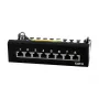 LogiLink NP0017B Patch Panel – 8 Port Cat6 STP, Wall/Under-Table Mountable, Black