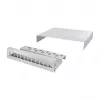LOGILINK NP0094 Consolidation Point Box 12-Port, Desk/Wall/DIN Rail Mount, Light Grey