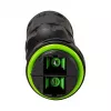 LOGILINK Outdoor Fiber Optic Duplex SC Connector with 2 Cable Glands, IP67, Black