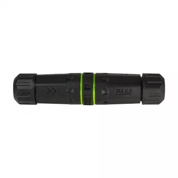 LOGILINK Outdoor Fiber Optic Duplex SC Connector with 2 Cable Glands, IP67, Black