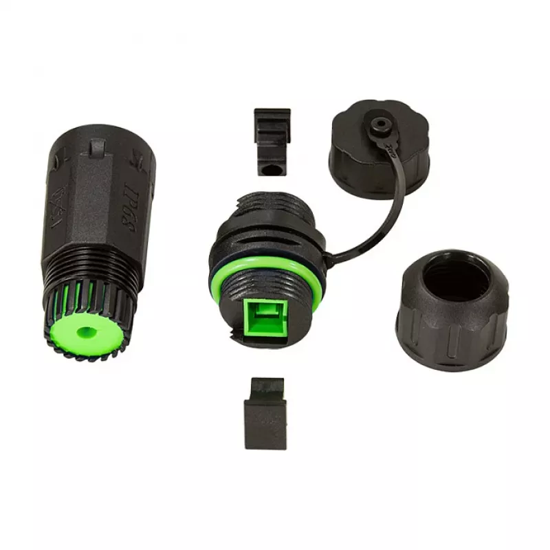LOGILINK Outdoor Fiber Optic Simplex SC Connector with Cable Gland and Dust Cap