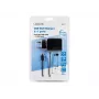LogiLink PA0157 3-Port USB Wall Charger 10.5W with Integrated Micro-USB Cable, Black
