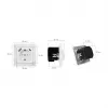 LOGILINK PA0253 Wall Socket with 1 Schuko Outlet, 1 USB-A and 1 USB-C Charging Port, 3.1A, White