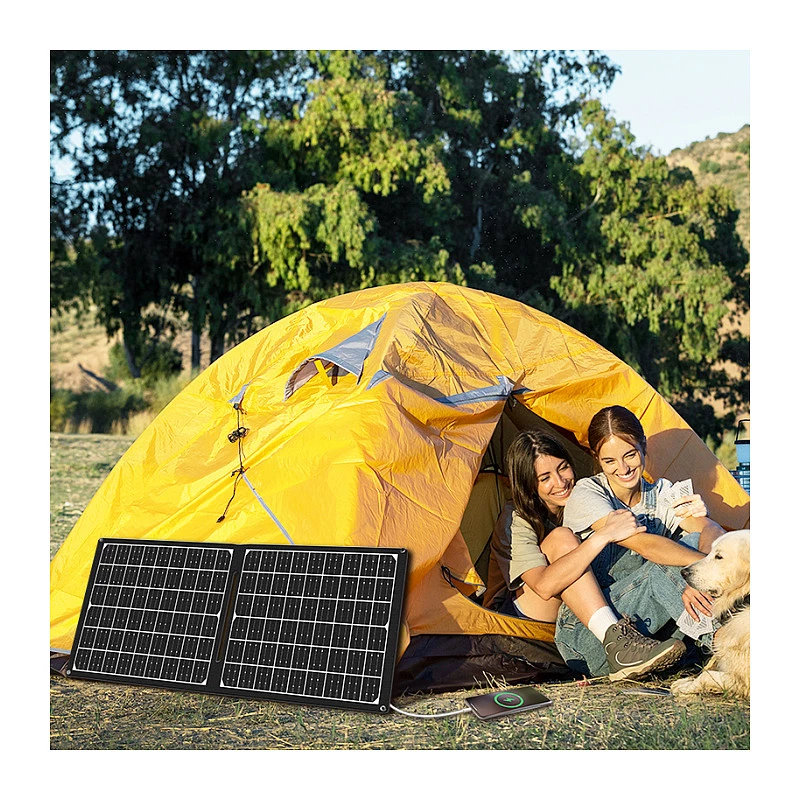 LOGILINK PA0341 Foldable Solar Panel - 30W, USB-C & USB-A & DC Output, Monocrystalline, IPX4 Splash-resistant
