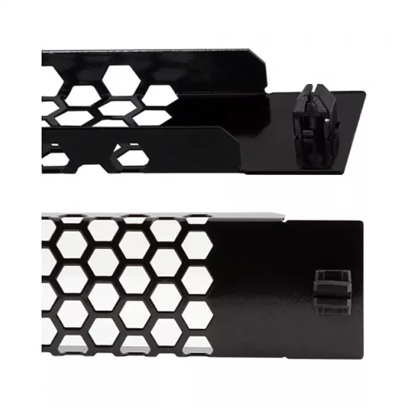LogiLink PN110B 19 inch 1U Vented Rack Panel Black RAL 9005
