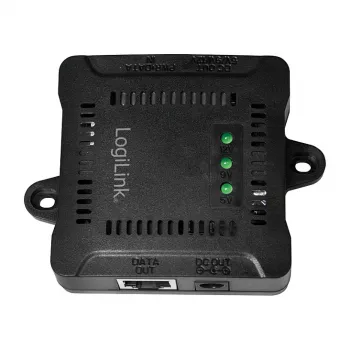 LogiLink POE005 PoE Splitter, 1-Port Gigabit, 24W Max, 5/9/12V DC Output