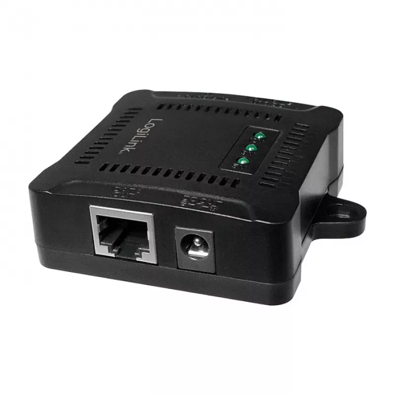 LogiLink POE005 PoE Splitter, 1-Port Gigabit, 24W Max, 5/9/12V DC Output