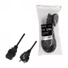 Logilink Power Cable, CEE 7/7 to IEC C19, Black, 3 m