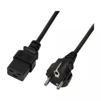 Logilink Power Cable, CEE 7/7 to IEC C19, Black, 3 m