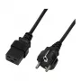 Logilink Power Cable, CEE 7/7 to IEC C19, Black, 3 m