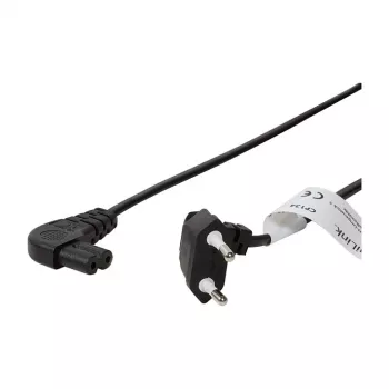 LogiLink Power Cable Europlug CEE 7/16 to IEC C7 0.75 m Black