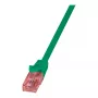 LogiLink PrimeLine Cat.6 U/UTP Bare Copper Patch Cable, 1 m, Green