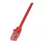 LogiLink PrimeLine Cat.6 U/UTP Bare Copper Patch Cable, 1 m, Red