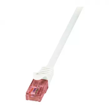 LogiLink PrimeLine Cat.6 U/UTP Bare Copper Patch Cable, White, 1.5 m