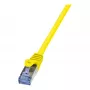 LogiLink PrimeLine Cat.6A S/FTP Patch Cable, 0.25m, Yellow