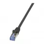 LogiLink PrimeLine Cat.7 Patch Cable RJ-45 (M) - 0.25 m Black