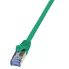 LogiLink PrimeLine Cat6a 10G S/FTP PIMF RJ45 Patch Cable 0.5m Green LSZH (CQ3025S)