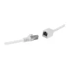 LogiLink Professional CAT 6a S/FTP Patch Extension Cable, RJ-45 Male to Female, 1 m, White, LSZH, Snagless