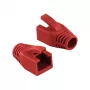 LogiLink Professional Modular RJ45 Plug Cable Boot 8 mm Red – 50 Pieces