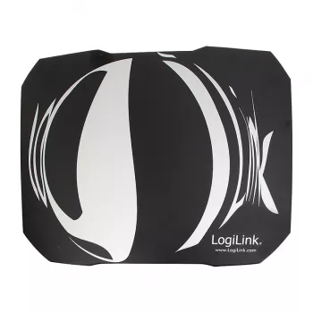 LogiLink Q1 Mate Gaming Mouse Pad XL – Micro-Woven Fabric, Anti-Slip Rubber Base, Stitched Edges, Black Desk Mat