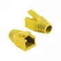 Logilink RJ45 Modular Plug Cable Boot 8mm Yellow – Snagless Strain Relief Boot (50 Pieces)