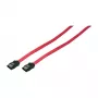 LogiLink SATA III Data Cable with Latching Connectors, 6 Gbps, Red, 0.9 m