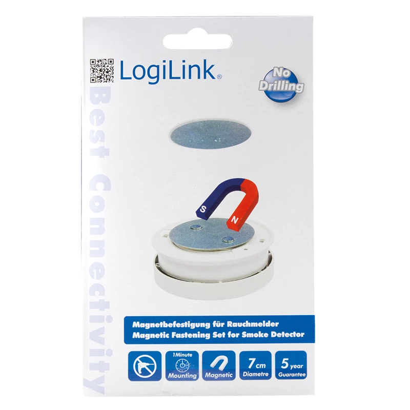 LogiLink SC0005 Magnetic Smoke Detector Mounting Set