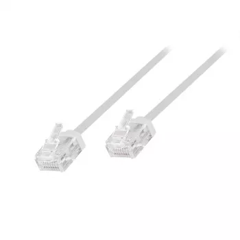 LogiLink Slim High-Flex Cat.6A U/UTP Patch Cable, 0.5 m, White, 10-Pack (CQ3021U)