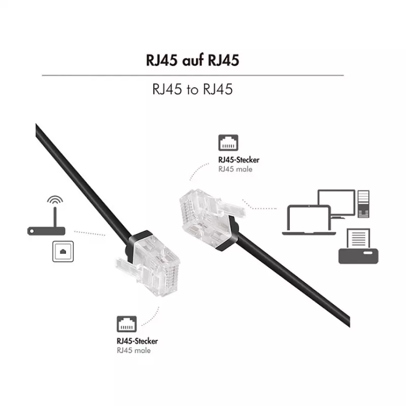 LogiLink Slim High-Flex Cat.6A U/UTP Patch Cable, 10m, Black