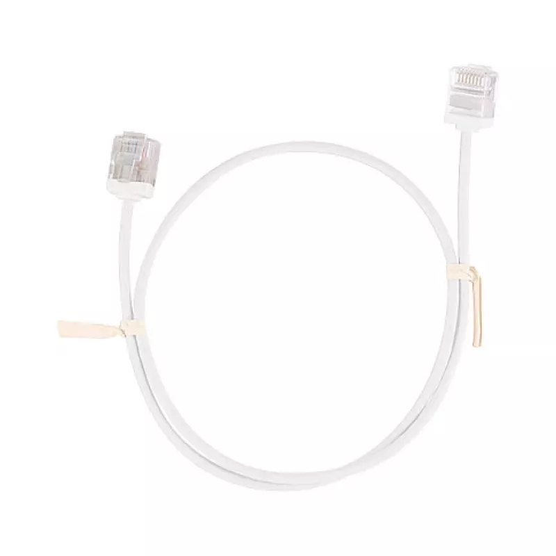 LogiLink Slim High-Flex Cat.6A U/UTP Patch Cable, 2 m, White