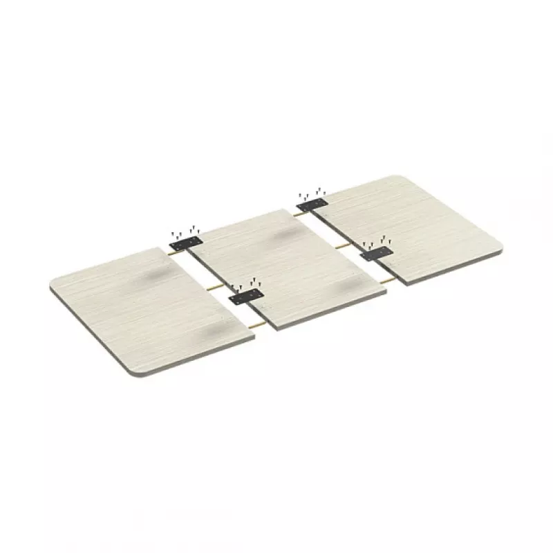LogiLink Table Top, 3-piece partitioned, 1200x600mm, natural wood