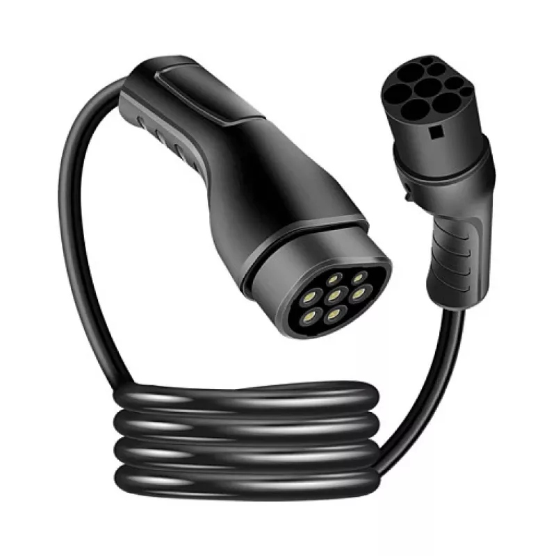LogiLink Type 2 EV Charging Cable 22 kW 3-Phase 32 A 10 m Black with Storage Bag