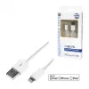 Logilink UA0199 Lightning Cable, MFI Certified, USB-A to Lightning 8-pin, White, 1m (Fast Charging & Sync)