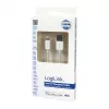Logilink UA0199 Lightning Cable, MFI Certified, USB-A to Lightning 8-pin, White, 1m (Fast Charging & Sync)