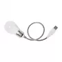 LogiLink UA0220 USB LED Desk Light with Flexible Gooseneck, Cool White, Black