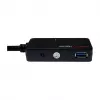 LOGILINK UA0262 USB 3.0 Active Extension Cable with 4-Port Hub, USB-A Male to 4x USB-A Female, 10m, Black