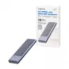 LogiLink UA0435 USB 3.2 Gen 2x2 SSD Enclosure, M.2 NVMe/SATA, USB-C, 20 Gbps, Grey