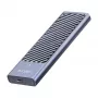 LogiLink UA0435 USB 3.2 Gen 2x2 SSD Enclosure, M.2 NVMe/SATA, USB-C, 20 Gbps, Grey