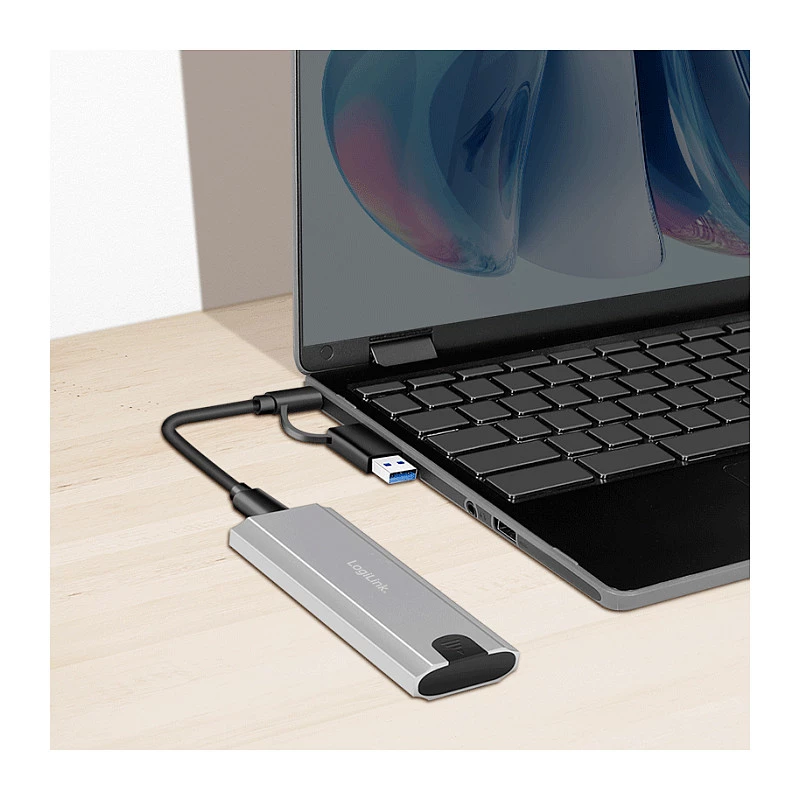 LogiLink UA0439 USB 3.2 Gen 2 SSD Enclosure USB-C to PCIe NVMe