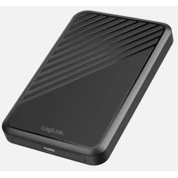 LogiLink UA0458 External 2.5 inch SATA HDD/SSD Enclosure, USB 3.2 Gen 1 (5 Gbps), Screwless, Black