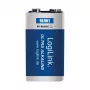 LogiLink Ultra Power Alkaline 9V Battery, 1-Pack Blister