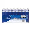LogiLink Ultra Power Alkaline AAA Batteries, 8 Pack, 1.5V, Longlife Power, Mercury-Free