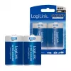 LogiLink Ultra Power Alkaline D Battery LR20 2-Pack Blister