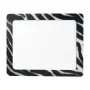 LogiLink Ultra-Thin Mouse Pad with Integrated Photo Frame, Zebra Design, Non-Slip Rubber Base, 2 mm, 10 x 15 cm Photo, Black/White