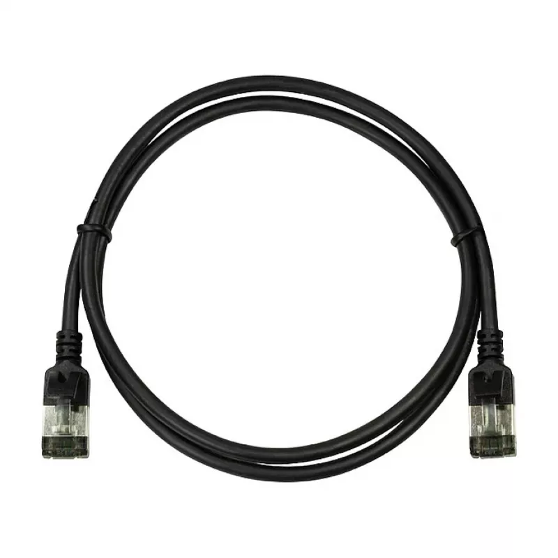 LogiLink Ultraflex SlimLine Cat6a S/FTP Patch Cable, 2m, Black (CQ9053S)