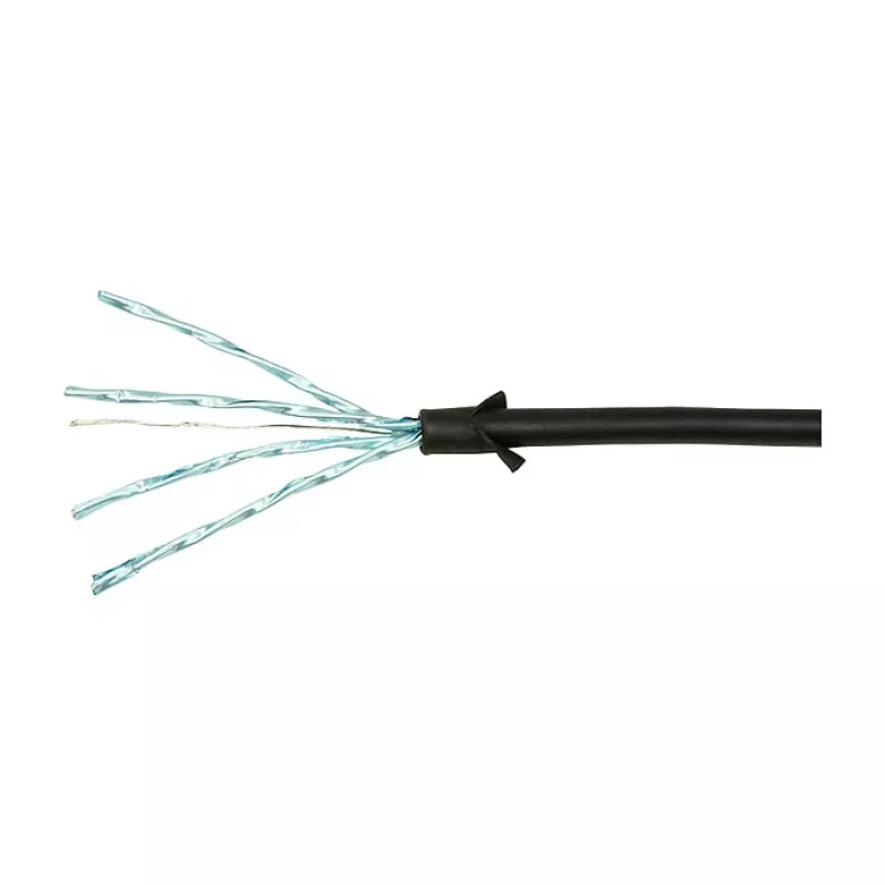 LogiLink Ultraflex SlimLine Cat6a S/FTP Patch Cable, 2m, Black (CQ9053S)