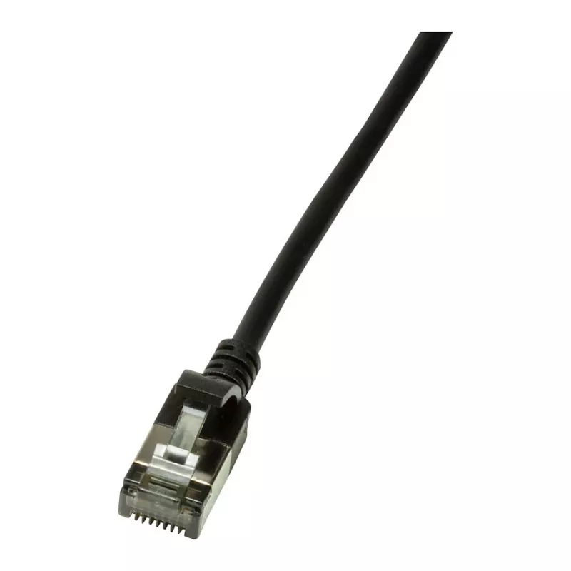 LogiLink Ultraflex SlimLine Cat6a S/FTP Patch Cable, 2m, Black (CQ9053S)