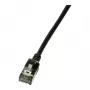 LogiLink Ultraflex SlimLine Cat6a S/FTP Patch Cable, 2m, Black (CQ9053S)