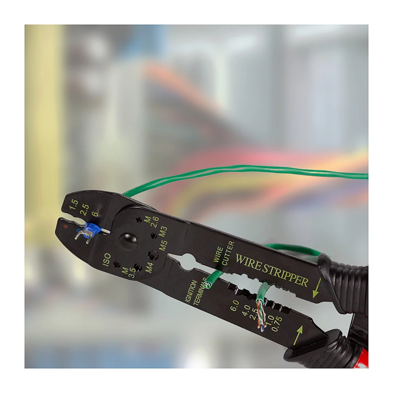 LOGILINK Universal Crimping Pliers for Insulated Terminals with Crimp Assortment
