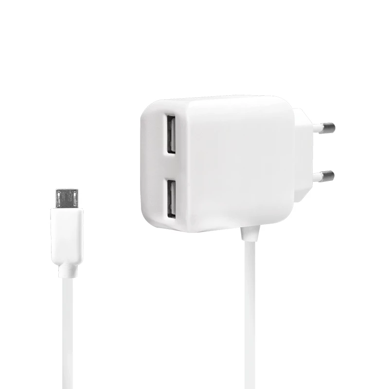 LogiLink Universal Wall USB Charger - Power Supply - 2.1 A - 2 Output Ports (USB)